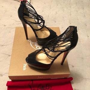 Christian Louboutin Black Confulsata Platforms